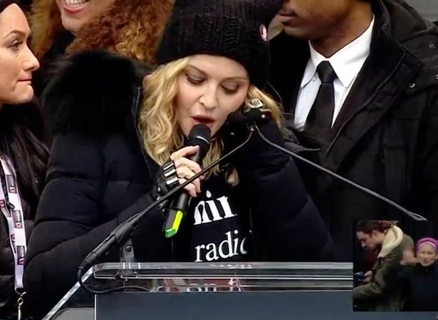 Madonna defends ‘blowing up White House’ comments about Donald Trump after Women’s March controversy