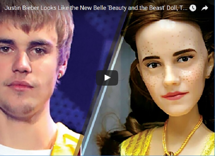 Justin Bieber’s Creepy Resemblance to Beauty and the Beast Belle Doll