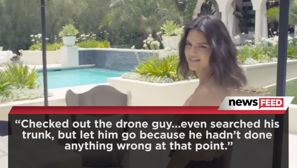 Kendall Jenner Stalker CAUGHT with Drone Outside Home