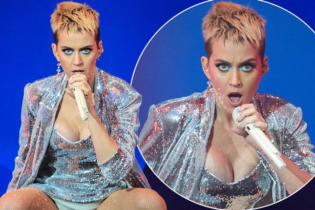 Katy Perry’s awkward wardrobe malfunction as she flashes huge pants at Radio 1’s Big Weekend