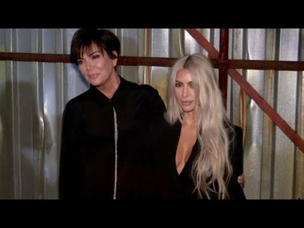 Kris Jenner and Kim Kardashian front row for the Alexander Wang Fashion Show in NYC