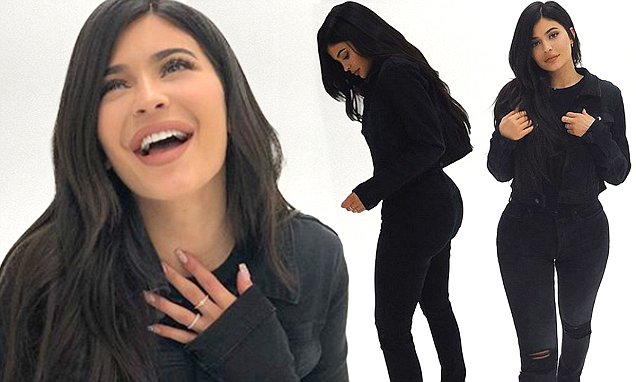 Kylie Jenner hams it up as she hits the Photo Studio