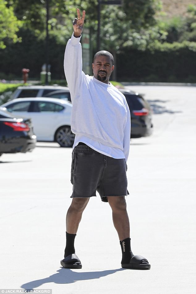 Kanye West is in high spirits as he celebrates his 41st Birthday after Listening Party