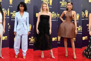 Kim Kardashian, Lili Reinhert 2018 MTV Movie and TV Awards Red Carpet