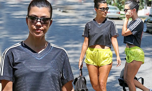 Kourtney Kardashian flaunts her incredible gym honed physique while running errands around LA