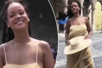 Rihanna dons sheer dress to dance to Childish Gambino in Cuba while filming their movie Guava