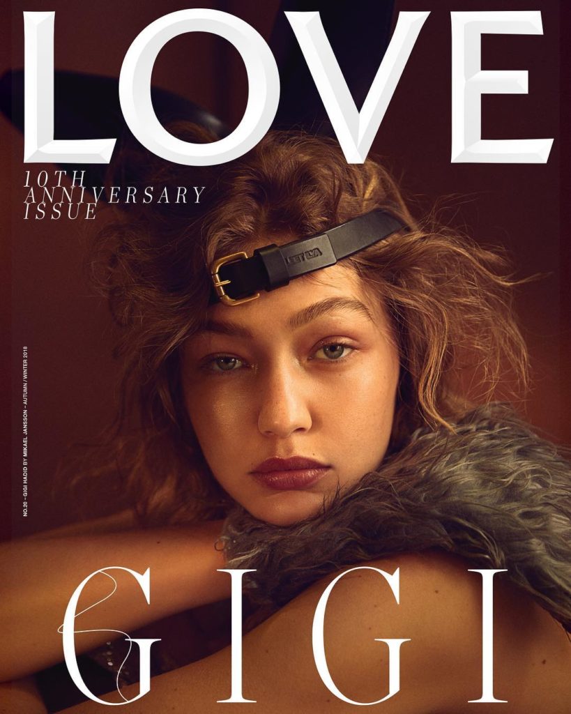 Gigi Hadid’s terrifying cover for “Love” Magazine