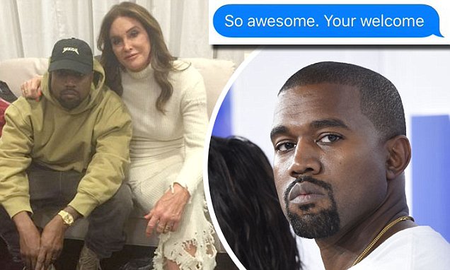 Kanye West tweets private texts from Caitlyn Jenner amid Kim Kardashian Feud