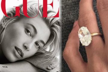 Hailey Baldwin gives close-up of huge Engagement Ring in Vogue