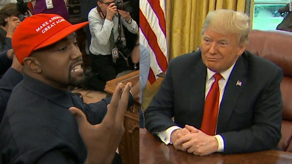 Kanye West’s rant leaves Trump speechless