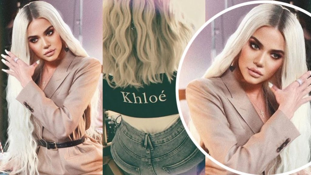 Khloe Kardashian rocks long blonde locks on Instagram while sharing inspirational message to fans