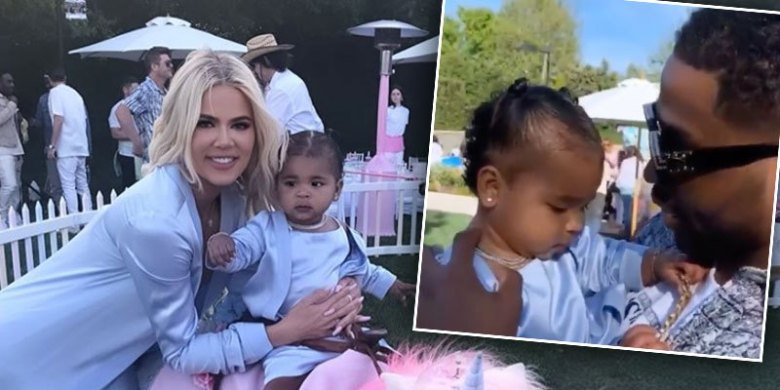 Khloe Kardahsian shocked as Tristan Thompson shows uo to Baby True’s Birthday Party!