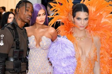 2019 Met Gala: Watch Kendall and Kylie Jenner Arrive in Bright Colors with Travis Scott