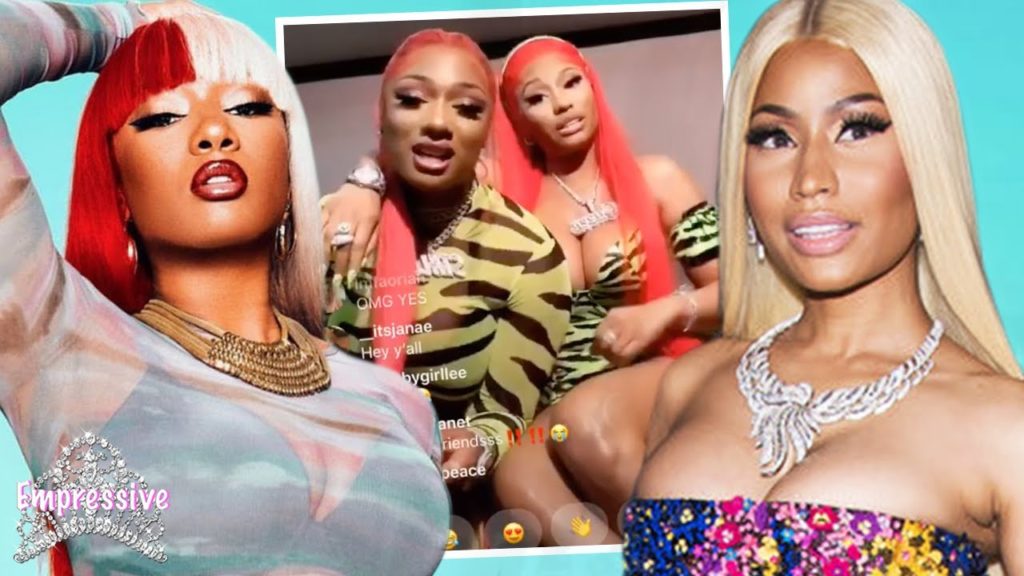 Megan Thee Stallion and Nicki Minaj goof off on IG live again!